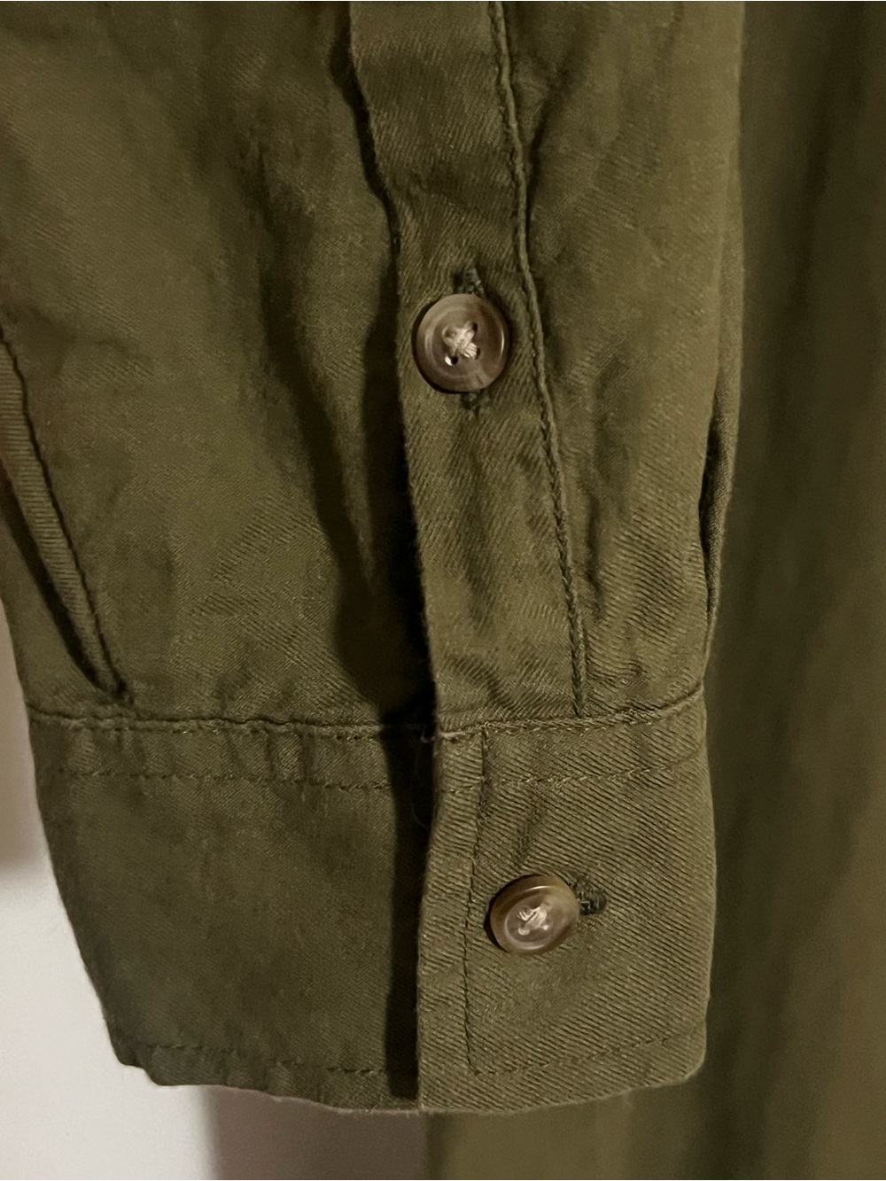 Universal Thread Olive Green Midi Shirt Dress Women’s Large - Picture 4 of 6